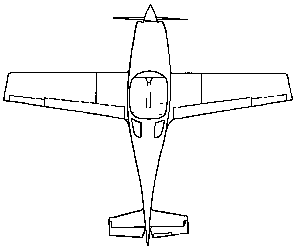Top view of Lancair 360